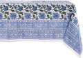 ATOSII Taj 100% Cotton Summer Tablecloth, Block Print Floral Square Table Cloth for Dining Table I Parties Wedding Outdoors, Grand Millenial Decor 60 X 60 Inches I 4 Seater I