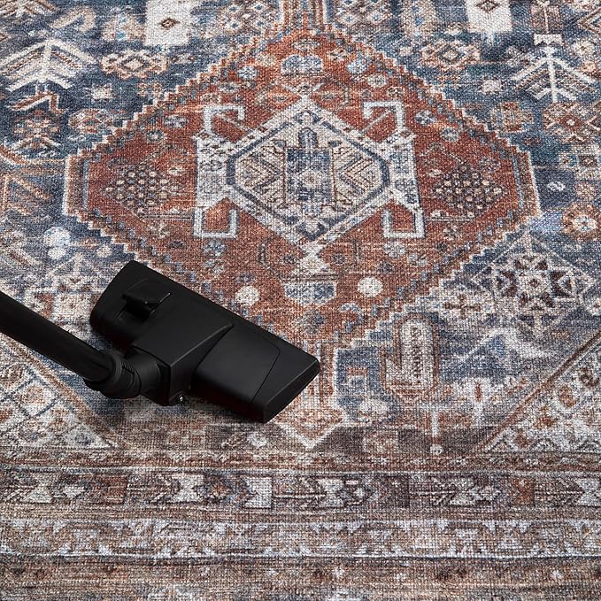 Keen Home Design 3x5 Rug - Machine Washable Entry Rug with Non-Slip Backing, Ideal for Enteryway, Kitchen, Bathroom, Laundry Room - Vintage, Easy Clean, Durable, Low Pile - (3' x 5')