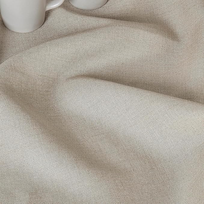 D'Moksha Homes Natural Linen Tablecloth 54 x 72 Inch - 100% Pure Linen Tablecloth for Rectangle Tables - Machine Washable Table Cloth for Valentines, Spring, Easter