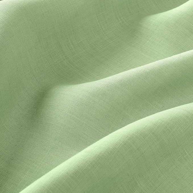 D'Moksha Homes Sage Green Linen Tablecloth 60 x 84 Inch - 100% Pure Linen Table Cloth for Rectangle Tables - Machine Washable Cloth Tablecloth for Spring, St Patricks Day, Easter