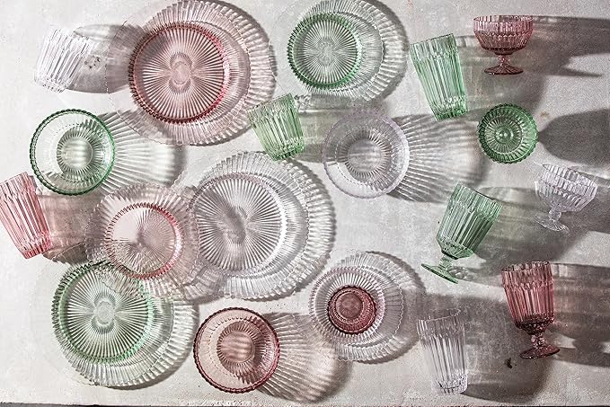 Fortessa Archie Glass Drinkware, Iced Beverage Glass (Set of 6), 14.8 Ounce, Clear