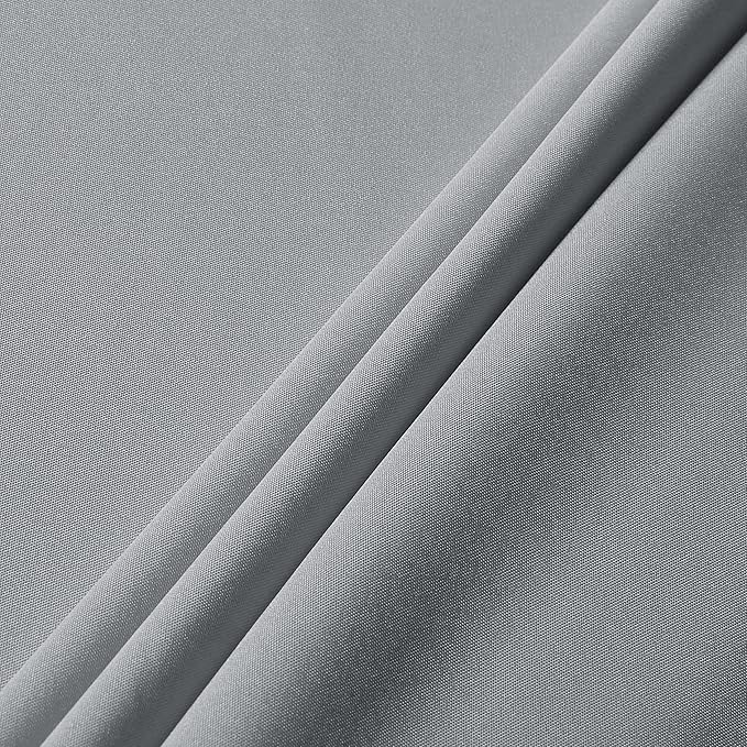 sancua Rectangle Tablecloth - 70 x 120 Inch - Stain and Wrinkle Resistant Washable Polyester Table Cloth, Decorative Fabric Table Cover for Dining Tables, Buffet Parties and Camping, Silver Grey